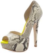 Steven By Steve Madden Amplifyd Snakeprint Pump - Lyst