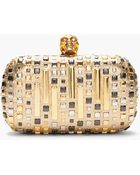 Alexander McQueen Studded Classic Skull Box Clutch - Lyst