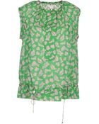 Diane von Furstenberg Sleeveless Shirt - Lyst