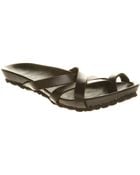 Office Safe Slide Sandal Black Leather - Lyst