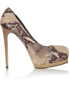 Pour La Victoire Zimmer Snakeeffect Leather Pumps - Lyst