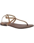 Asos Asos Frenzy Leather Flat Sandals - Lyst