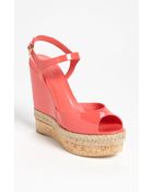 Gucci Hollie Wedge Sandal - Lyst