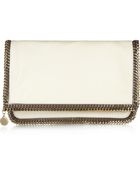Stella McCartney Faux Brushed Leather Clutch - Lyst