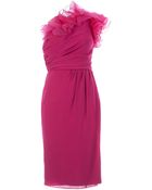 Giambattista Valli One Shoulder Ruffle Dress - Lyst