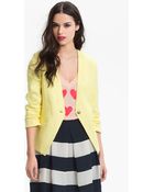 Gibson Collarless Linen Blazer - Lyst