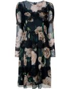 Dolce & Gabbana Floral Print Dress - Lyst
