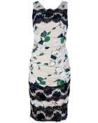 Dolce & Gabbana Printed Lace Dress - Lyst