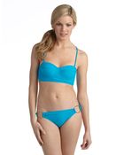 Jessica Simpson Rainbow Bright Bustier Swim Top - Lyst