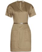 Victoria, Victoria Beckham Belted Dress - Lyst