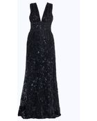 Elie Saab Vneck Fully Beaded Gown - Lyst