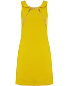 Michael Kors Zipped Shift Dress - Lyst