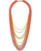 Topshop Mega Neon Chain Necklace - Lyst