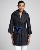 Elie Tahari Metallic Coat - Lyst
