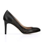 Ann Taylor Perfect Perforated Leather Pumps - Lyst