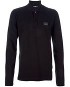 Dolce & Gabbana Long Sleeved Polo Shirt - Lyst