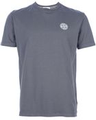 Stone Island Grey Crew Neck Tshirt - Lyst