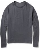 James Perse Loop Back Cotton Sweatshirt - Lyst