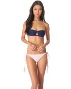 Thayer Ruffle Bandeau Bikini Top - Lyst