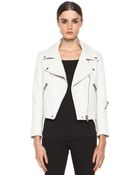 Acne Studios Rita Leather Jacket - Lyst