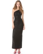 Hervé Léger One Shoulder Gown - Lyst