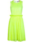 MSGM Pleat Dress - Lyst