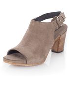 Alberto Fermani Peeptoe Sling Back Heel - Lyst