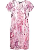 Just Cavalli Short Dress - Lyst