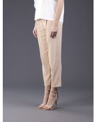 Chloé Panama Cropped Pant - Lyst