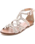 Belle By Sigerson Morrison Bobo Braided Flat Sandals - Lyst