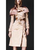 Burberry Prorsum Caped Trench Coat - Lyst