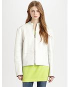 Acne Studios Alaine Belted Leather Jacket - Lyst