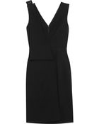 Christopher Kane Bolt-Embellished Folded Wool-Crepe Dress - Lyst