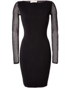 Emilio Pucci Black Stretch Knit Dress - Lyst