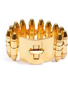 Emilio Pucci Gold-Tone Bullet Casing Cuff - Lyst