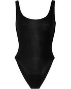 Norma Kamali William Laceup Coated Swimsuit - Lyst