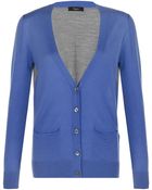 Paul Smith Black Label Contrast Back Merino Cardigan - Lyst