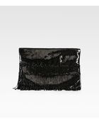 Prada Sequined Fringe Clutch - Lyst
