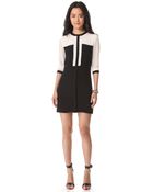 Tibi Heavy Silk Paneled Dress - Lyst
