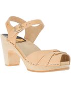 Swedish Hasbeens Peep Toe Sandal - Lyst