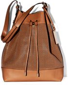 Vince Camuto Perf Drawstring Bag - Lyst