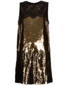 Dolce & Gabbana Lace Sequinned Dress - Lyst