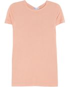 RED Valentino Modal and Lace Tshirt - Lyst