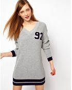 ASOS Collection Asos Varsity Jumper Dress - Lyst