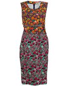 Marc Jacobs A Line Floral Print Dress - Lyst