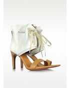 See By Chloé Two Tone Nabuk Sandal - Lyst