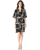 Tucker Wide Sleeve Shirtdress - Lyst