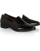 McQ by Alexander McQueen Glossed Leather Loafers - Lyst