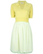 Carven Flared Skirt Dress - Lyst