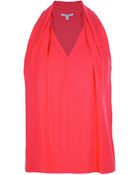 Diane von Furstenberg Draped Top - Lyst